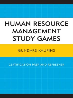 cover image of Human Resource Management Study Games